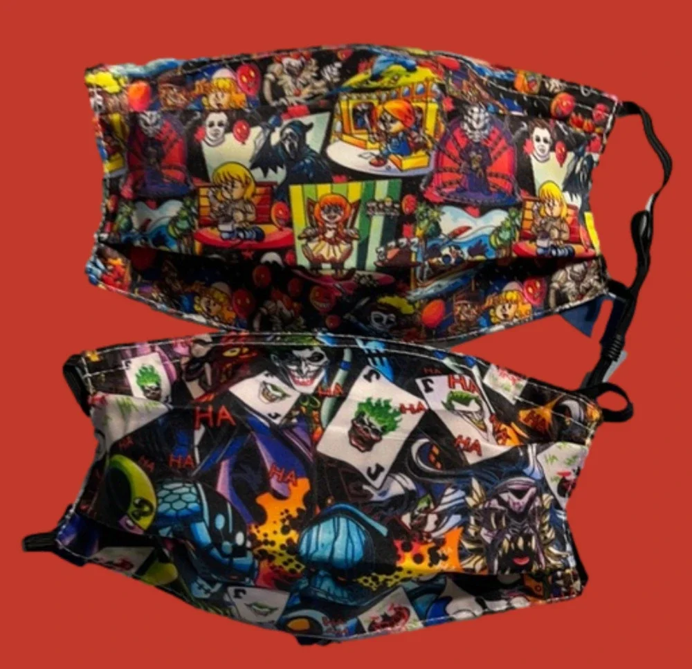 New set/2 Horror cartoon face masks